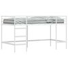 vidaXL Bērnu loft gultas rāmjis Vienkrāsains Balts 80 x 200 cm Tērauds
