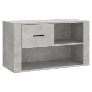 vidaXL apavu plaukts, betona pelēks, 80x35x45 cm, inženierijas koks