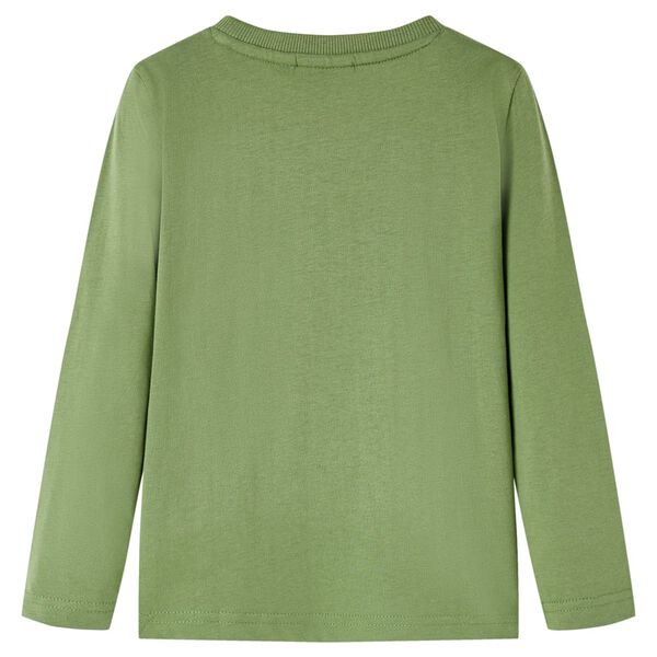 Bērnu krekls ar garām piedurknēm, gai&scaron;a haki, 104