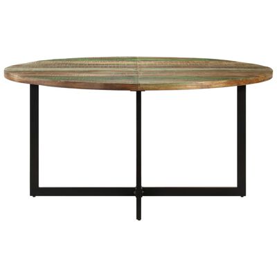 vidaXL virtuves galds, 150x75 cm, pārstrādāts masīvkoks