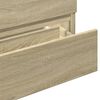 vidaXL izlietnes skapītis, ozolkoka, 80x38,5x45 cm, skaidu plātne