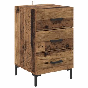 vidaXL Nakts skapītis Vecs koks 40 x 40 x 66 cm Inženierijas koks