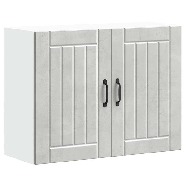 vidaXL virtuves sienas skapis "Lucca" Betona pelēks inženierijas koks