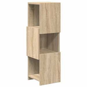 vidaXL Stūra skapītis 25,5x25x80cm Inženierijas koks Sonoma ozols