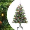vidaXL Mākslīgā Ziemassvētku eglīte 150 LED Silti balts PVC un metāls