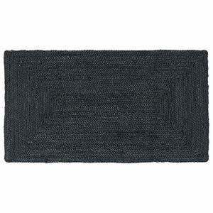 vidaXL Lauka paklājs Tum&scaron;i pelēka 60 x 110 cm Džuta