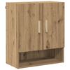 vidaXL Sienas skapis 60 x 31 x 70 cm Inženierijas koks Artisan Ozols