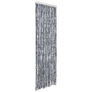 vidaXL kukaiņu aizkars, 56x185 cm, sudraba krāsas &scaron;enils
