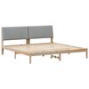 vidaXL Gultas rāmis Brūna 200 x 200 cm Ciets priedes koks