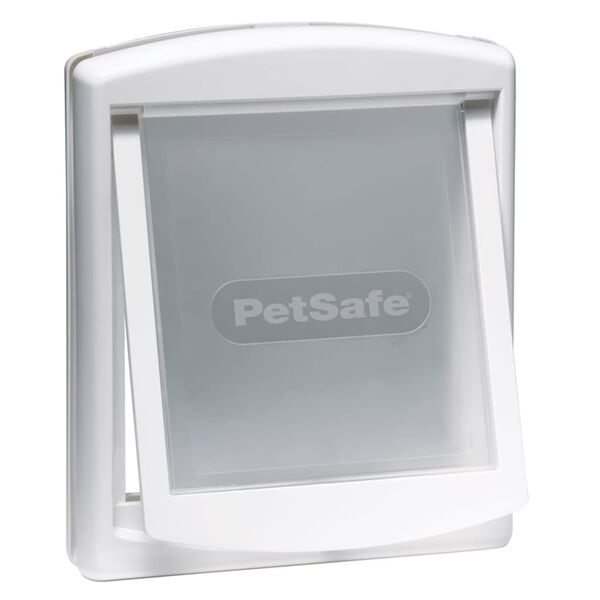 PetSafe divvirzienu mājdzīvnieku durvis, M izmērs, 26,7x22,8cm, baltas