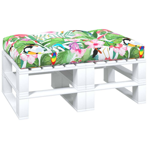 vidaXL pale&scaron;u mēbeļu spilvens, 120x80x12 cm, audums, daudzkrāsains