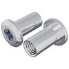 vidaXL Bloķējo&scaron;ais uzgrieznis 2 gab. Niķelis M6 x 25 mm Tērauds