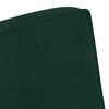 vidaXL Sols Tum&scaron;i Zaļ&scaron; 110x74x84 cm Samts