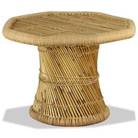 vidaXL kafijas galdiņš, astoņstūra forma, 60x60x45 cm, bambuss