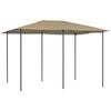 vidaXL dārza nojume, 3x4x2,6 m, pelēkbrūna, 160 g/m&sup2;