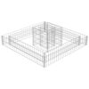 vidaXL gabions, cinkots tērauds, 120x120x20 cm