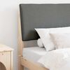 vidaXL Mīkstināts gultas galvgalis Tum&scaron;i pelēks 90 cm