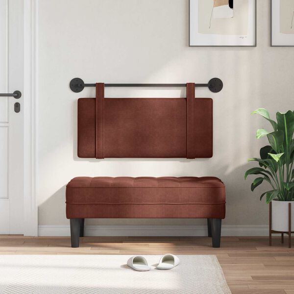 vidaXL Karājo&scaron;s galvgalis Spīdīga brūna 90 x 55 x 5 cm Antīks PU