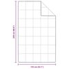 vidaXL Sega Balts 135 x 220 cm Spalvas