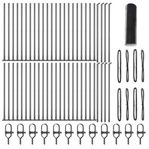 vidaXL Žoga āķis Pelēka 100 x 1 m (25 mm siets) Tērauds un PVC