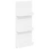 vidaXL Žurnālu statīvs Balts 43 x 11 x 102 cm Inženierijas koks
