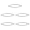 vidaXL piemērots plakaniem koka gredzeniem 5 pcs Sudraba &Oslash;40 / 70 cm