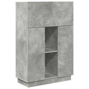 vidaXL Galds Betona pelēks 71.5 x 31.5 x 106.5 cm Inženierijas koks