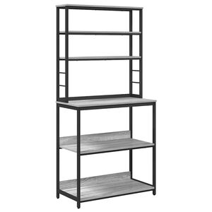 vidaXL Virtuves plaukts 5 līmeņi 80 x 40 x 168 cm Inženierijas koks