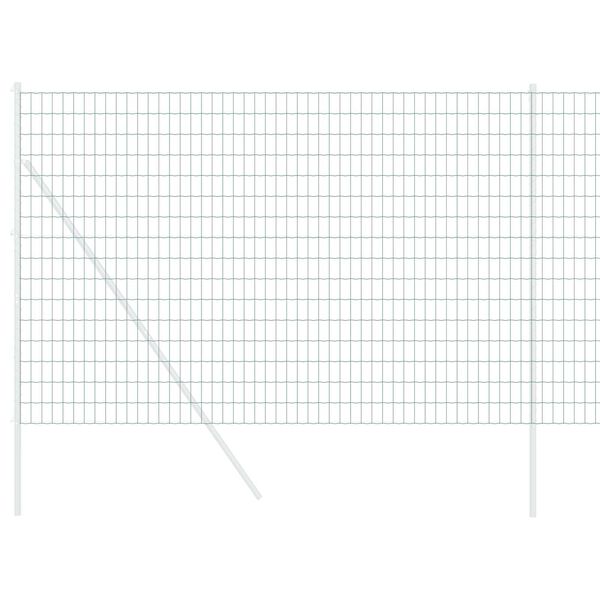 vidaXL Eiropas žogs Zaļa 1,5 x 10 m PVC pārklāts dzelzs