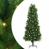 vidaXL Ziemassvētku eglīte su 300 LED ar statīvu Zaļa 240 cm PE
