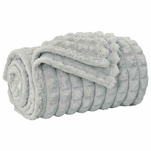 vidaXL Pleds Pelēka 150 x 130 cm Flīss