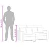 vidaXL divvietīgs dīvāns, tum&scaron;i pelēks audums, 120 cm