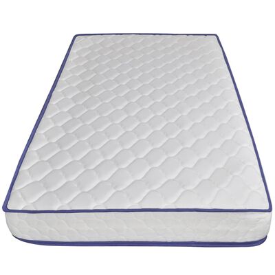 vidaXL gulta ar atmiņas efekta matraci, pelēka mākslīgā āda, 90x200 cm