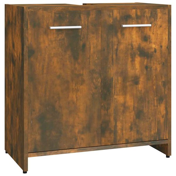 vidaXL vannasistabas skapītis, ozola, 60x33x60 cm, inženierijas koks