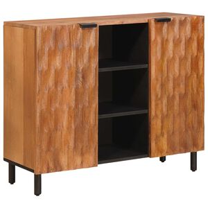 vidaXL Puse Akācijas brūnais apdare 90 x 33 x 75 cm Cieta mango koksne