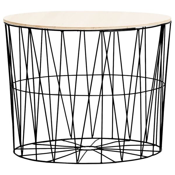 vidaXL kafijas galdiņi, 4 gab., melni