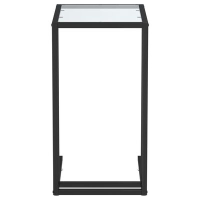 vidaXL datorgaldiņš, 50x35x65 cm, caurspīdīgs rūdīts stikls
