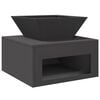 vidaXL Uguns bedre Melna 50 x 50 x 40 cm Tērauds