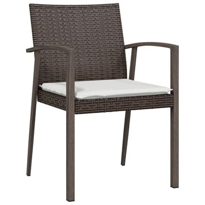 vidaXL dārza krēsli ar matračiem, 4 gab., 56,5x57x83 cm, PE