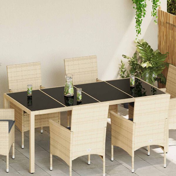 vidaXL Galda virsma 4 pcs Melna Stikls