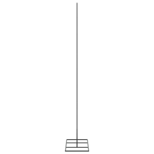 vidaXL dekoratīva Ziemassvētku eglīte, metāls, melna, 150 cm