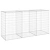 vidaXL gabions ar vāku, cinkots tērauds, 200x60x100 cm