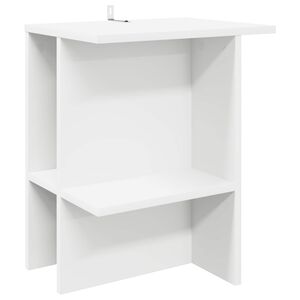 vidaXL Kafijas galdiņ&scaron; Balts 40 x 30 x 49 cm Inženierijas koks