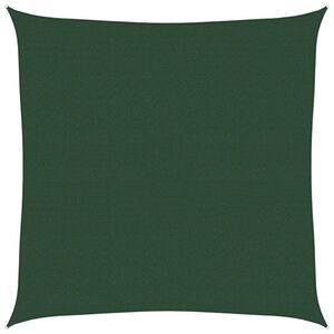 vidaXL saulessargs, 160 g/m&sup2;, tum&scaron;i zaļ&scaron;, 4,5x4,5 m, HDPE