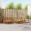 vidaXL Āra dīvānu komplekts 7 pcs Dabiska Cietā akācijas koks