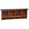 vidaXL Vezums Brūna 70 x 11 x 27 cm Cieta mahagona koks