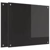 vidaXL Virtuves aizsargpaneļi 2 gab. Melns 70 x 60 cm rūdīts stikls