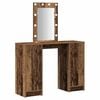 vidaXL Dressing galds Brūna 102 x 33 x 135 cm Inženierijas koks