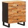 vidaXL Gultas skapis Brūna 50 x 33 x 62 cm Cieta mango koksne