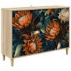 vidaXL Puse LOCHEM Sonoma 102 x 33 x 75 cm Inženierijas koks